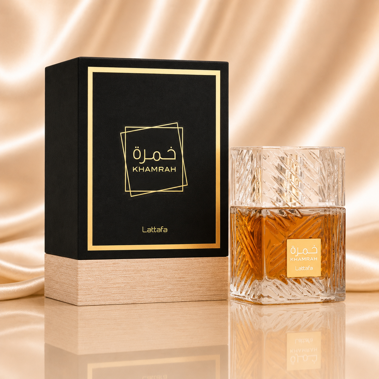 Parfum Khamrah Lattafa 100 ml apă de parfum unisex cu flacon și cutie premium